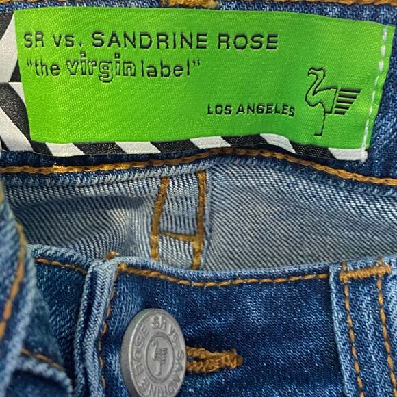 Free People Sandrine Rose Mid-Rise Skinny Denim Jeans Indigo Size 25 - Picture 6 of 9